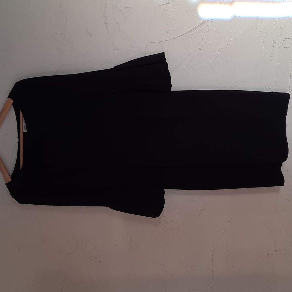 ELIZA J Navy Bell Sleeve Dress Sz 8 - Picture 2 of 9